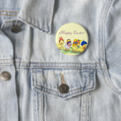 Osterküken in Hats - Frohe Ostern! Button (Beispiel)