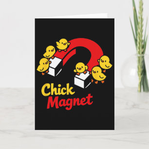 Osterküken-Magnet Lustiger Hühner-Wortwitz Grafik  Karte