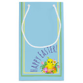 Osterküken mit Blume Kleine Geschenktüte (Rückseite)