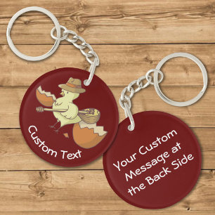 Osterküken mit Bouzouki-Schlüsselanhänger Schlüsselanhänger