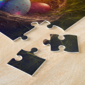 Osterküken mit Eierkörbe Personalisiert Puzzle (Seite)