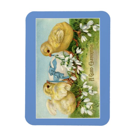 Osterküken mit Eiermagnet Magnet (Vertikal)