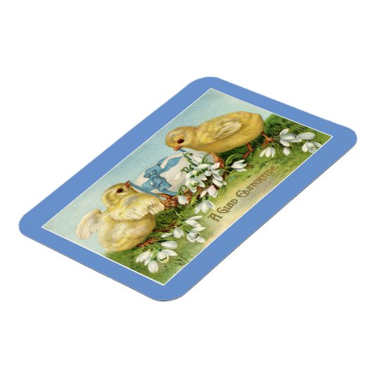 Osterküken mit Eiermagnet Magnet (Linke Seite)