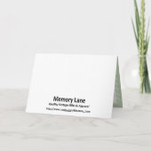 Osterküken und Blume Feiertagskarte (Rückseite)