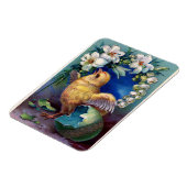 Osterküken und Blume Flexible Magnet (Linke Seite)