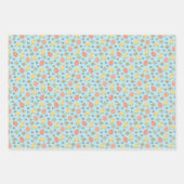 Osterküken und Eier - in Blau. Geschenkpapier Set (Vorderseite 3)