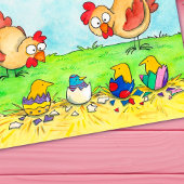 Osterküken von Nicole Janes Postkarte