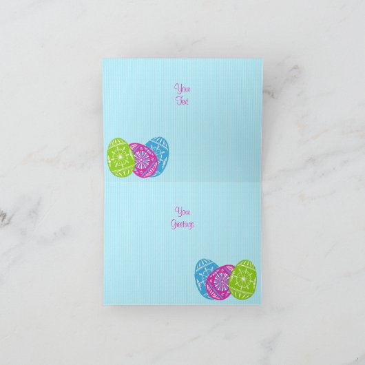 Osterkunst Feiertagskarte (Innenseite)