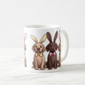 Osterlabrador Retriever Hunde Sonnige Ohren Kaffeetasse (VorderseiteRechts)