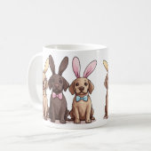 Osterlabrador Retriever Hunde Sonnige Ohren Kaffeetasse (Vorderseite Links)