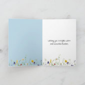 Osterlamm auf Bauernhof Karte (Innenseite)