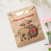 Osterlamm Geschenktüte - Retro Glänzender Stil Geschenktütchen (Versiegelt)