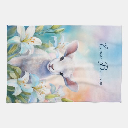 Osterlamm Küchentuch (Horizontal)