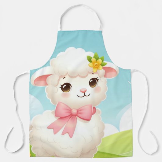 Osterlamm Schürze (Vorderseite)