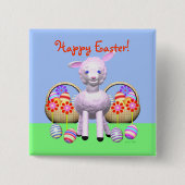 Osterlamm und -körbe button (Vorderseite)