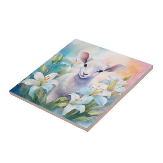 Osterlammdekorative Tile Fliese (Seite)