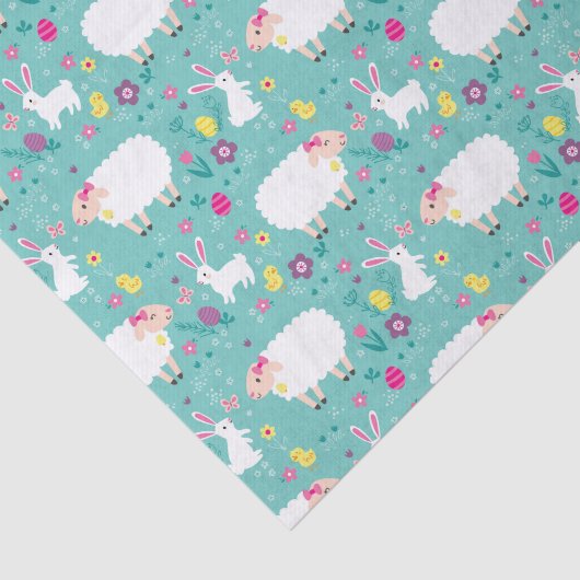 Osterlämmer Seidenpapier (Ausschnitt)