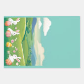 Osterlandschaft Geschenkpapier Set (Vorderseite)