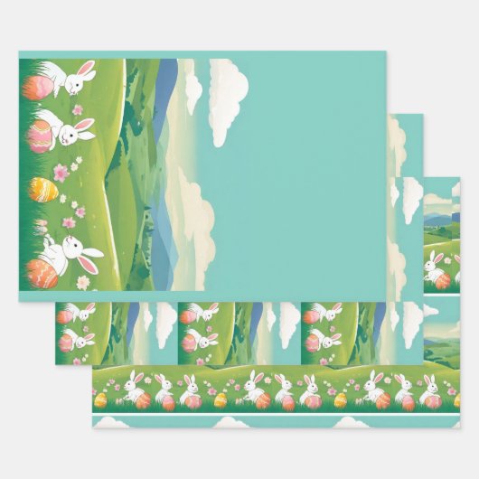 Osterlandschaft Geschenkpapier Set (Set)