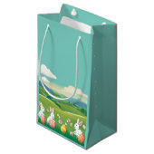Osterlandschaft Kleine Geschenktüte (Vorderseite Schrägansicht)