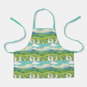 Osterlandschaft Schürze (Vorderseite)