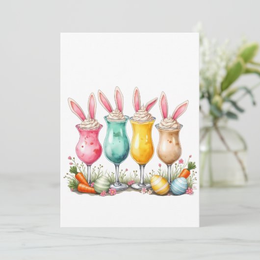 Osterlatte Gläser aus Latte mit sonnigen Ohren Ankündigung (Stehend Vorderseite)