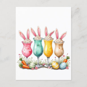 Osterlatte Gläser aus Latte mit sonnigen Ohren Postkarte