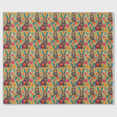 Osterlebnis - Hasenpapier Geschenkpapier (Flach)