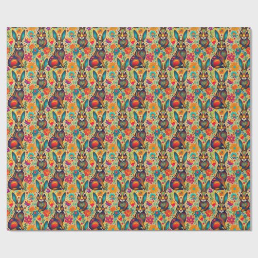 Osterlebnis - Hasenpapier Geschenkpapier (Flach)