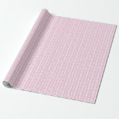 Osterleichte Rose Rosa Zigzag Streifen Geschenkpapier (Ungerollt)