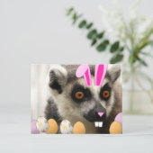Osterlemur Feiertagspostkarte (Stehend Vorderseite)