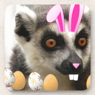 Osterlemur Getränkeuntersetzer