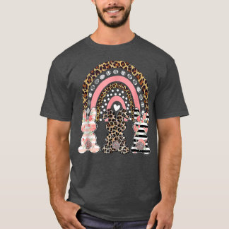 Osterleopard Rainbow Bunny Rabbit Palm Sunday Gi T-Shirt