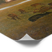 Osterley House and Park at Abend Poster (Ecke)