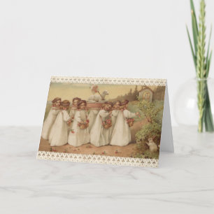 Osterliche religiöse Pascha-Auferstehung im Vintag Feiertagskarte