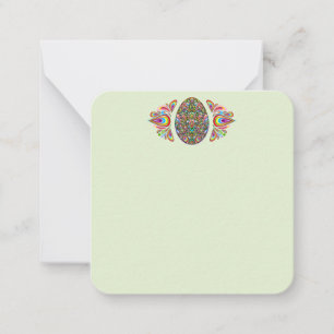 Österliches-Ei-Psychedelisches-Design Kinder Bio T Mitteilungskarte
