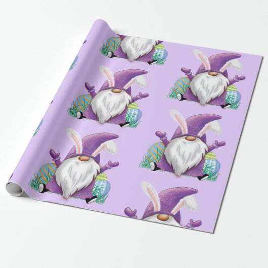 OsterLila Gnome Geschenkpapier (Ungerollt)