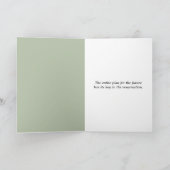 Osterlilie auf Grün Feiertagskarte (Innenseite)