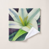 Osterlilie Badhandtuch Set (Waschlappen)