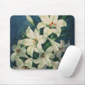 Osterlilie-Blume, Vintage Osterlilien Mousepad (Mit Mouse)