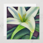 Osterlilie Feiertagskarte (Vorne/Hinten)