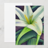 Osterlilie Feiertagskarte (Vorne/Hinten)