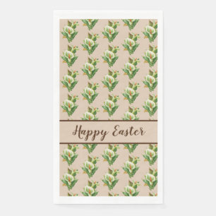 Osterlilie, florales Muster Serviette