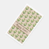 Osterlilie, florales Muster Serviette (Ecke)