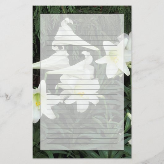 Osterlilie (Lilium regale) Briefpapier (Vorderseite)