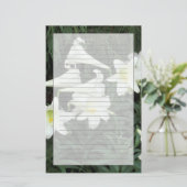 Osterlilie (Lilium regale) Briefpapier (Stehend Vorderseite)