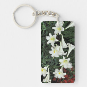 Osterlilie (Lilium regale) Schlüsselanhänger