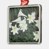 Osterlilie (Lilium regale) Silbernes Ornament (Links)