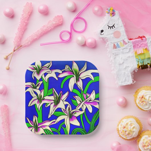 Osterlilie Pappteller (Party)