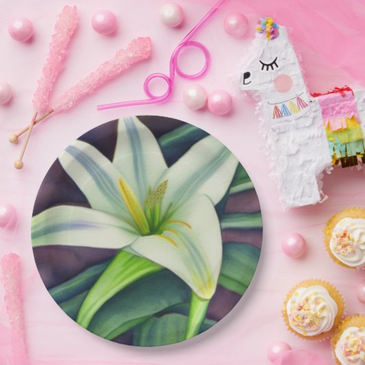 Osterlilie Pappteller (Party)
